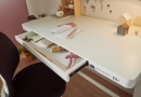 Life Time Kidsrooms kinderslaapkamers en tienerslaapkamers. elektrisch verstelbaar buro met lade