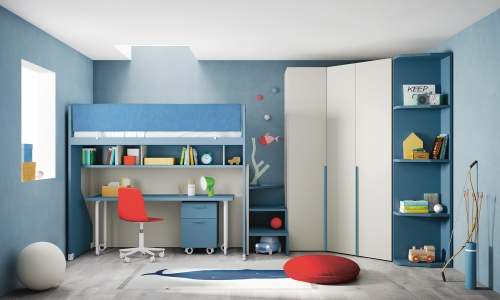 Voorbeeld uit het Nidi tienerkamer en kinderkamer progamma van Battistella