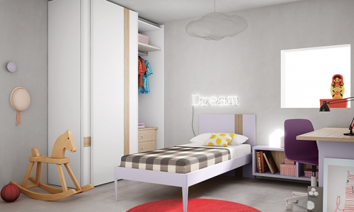 Voorbeeld uit het Nidi tienerkamer en kinderkamer progamma van Battistella