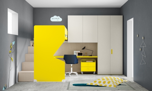 Voorbeeld uit het Nidi tienerkamer en kinderkamer progamma van Battistella