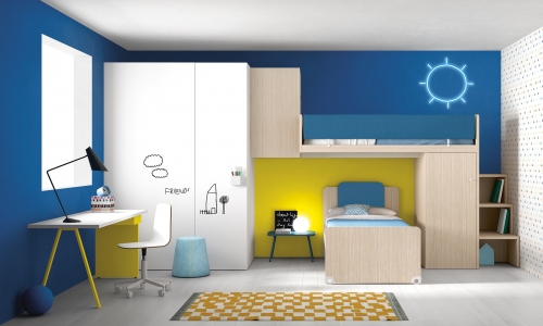 Voorbeeld uit het Nidi tienerkamer en kinderkamer progamma van Battistella