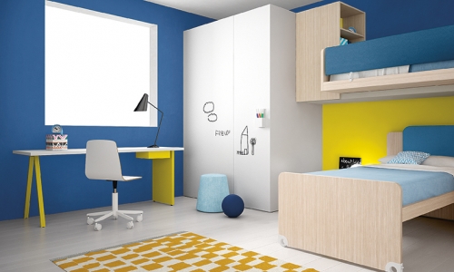 Voorbeeld uit het Nidi tienerkamer en kinderkamer progamma van Battistella