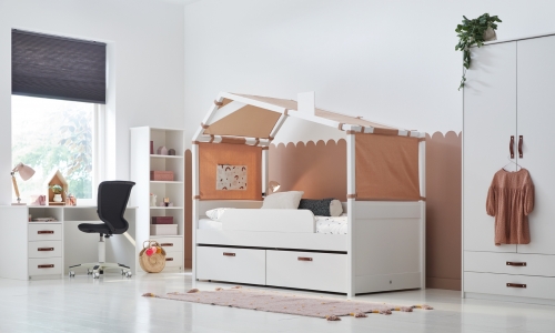 Coolkids Bedbank met hut