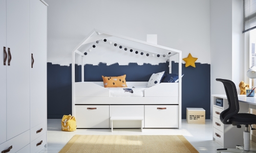 Coolkids Kajuitbed met 2 laden en trapje