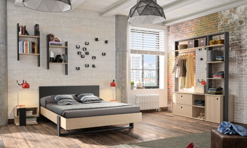 Model Duplex van Gami. twijfelaar met kledingrek
