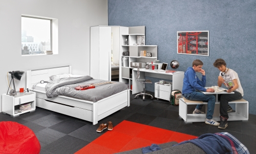 Model Tactil van Gautier kinderkamers en tienerkamers. Ledikant is leverbaar in de maat 90/120 x 200