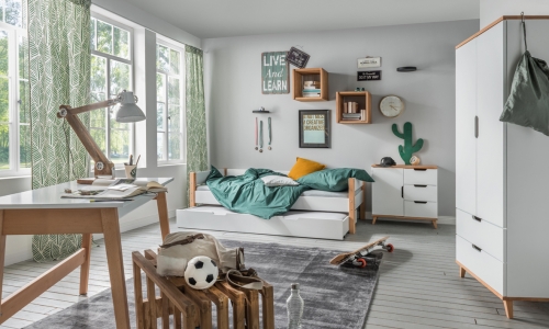 Infans-color Massief beuken met wit