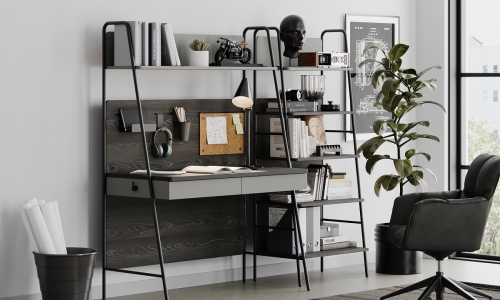 Buro met boekenkast van model Arwen