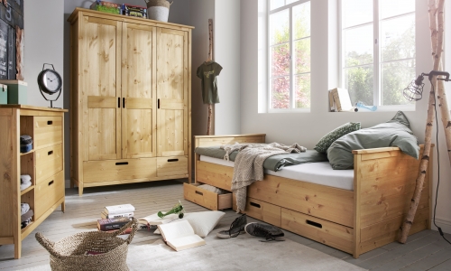 Model Solvita geheel in blank massief hout