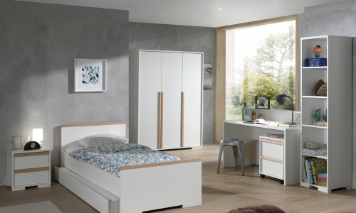 Model London in wit van Vipack kinderkamer en tienerkamer leverbaar eind februari 2020